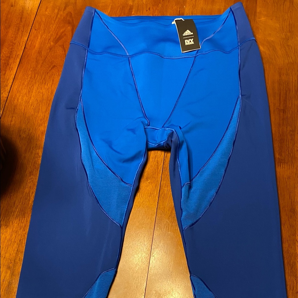 Brand New Ivy Park Glory Blue Tights Sz Lg 14/16